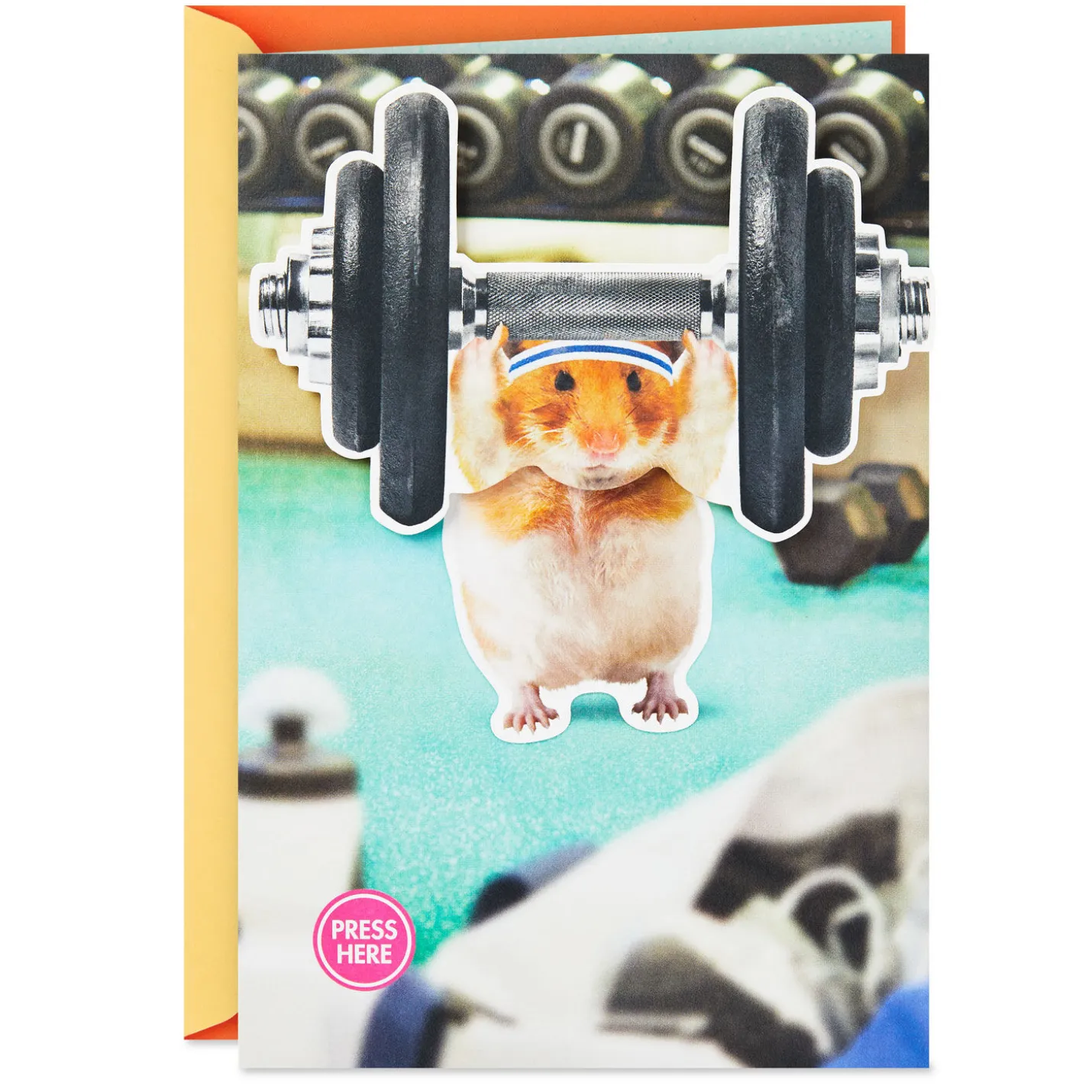 Pump Up the Fun Funny Musical Birthday Card With Motion