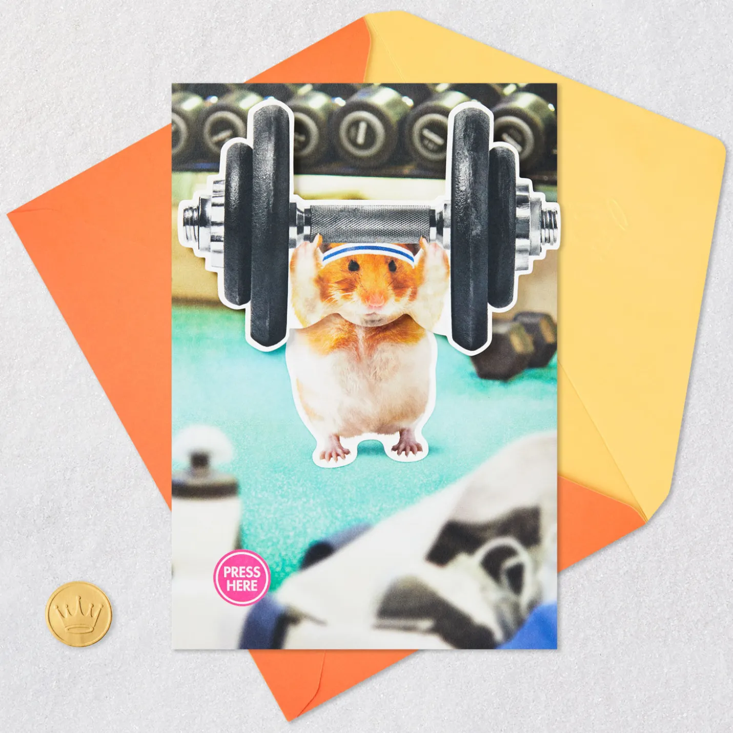 Pump Up the Fun Funny Musical Birthday Card With Motion