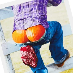 Pumpkin Butt Funny Halloween Card