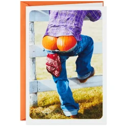 Pumpkin Butt Funny Halloween Card