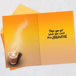 Pumpkin-Mice Latte Funny Halloween Card