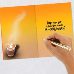 Pumpkin-Mice Latte Funny Halloween Card