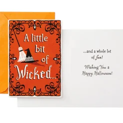 Pumpkins and Witches Assorted Halloween Cards, Pack of 8