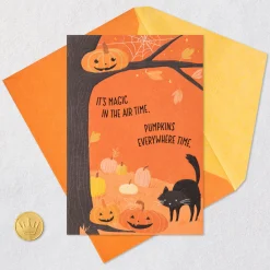 Pumpkins Everywhere Halloween Card