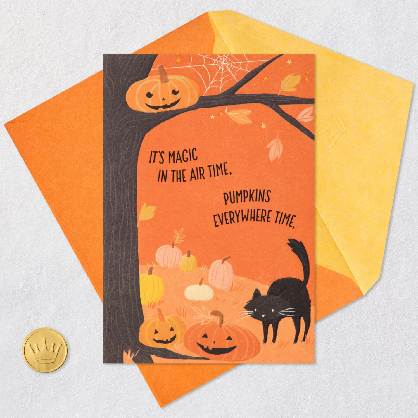 Pumpkins Everywhere Halloween Card