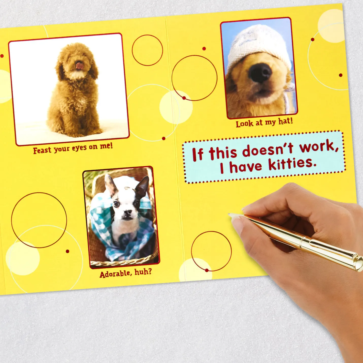 Puppy Pics to Help Forget Getting Older Birthday Card