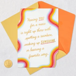 Pure Happiness Birthday Card for Niece