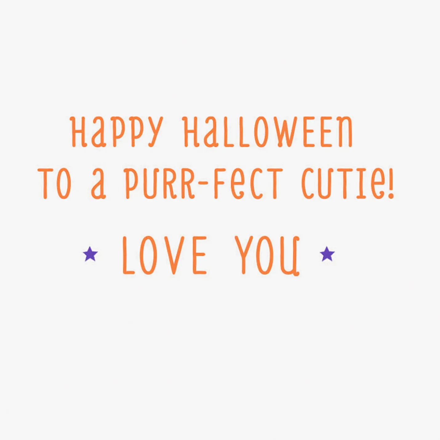 Purr-fect Cutie Cat Halloween Card for Great-Granddaughter