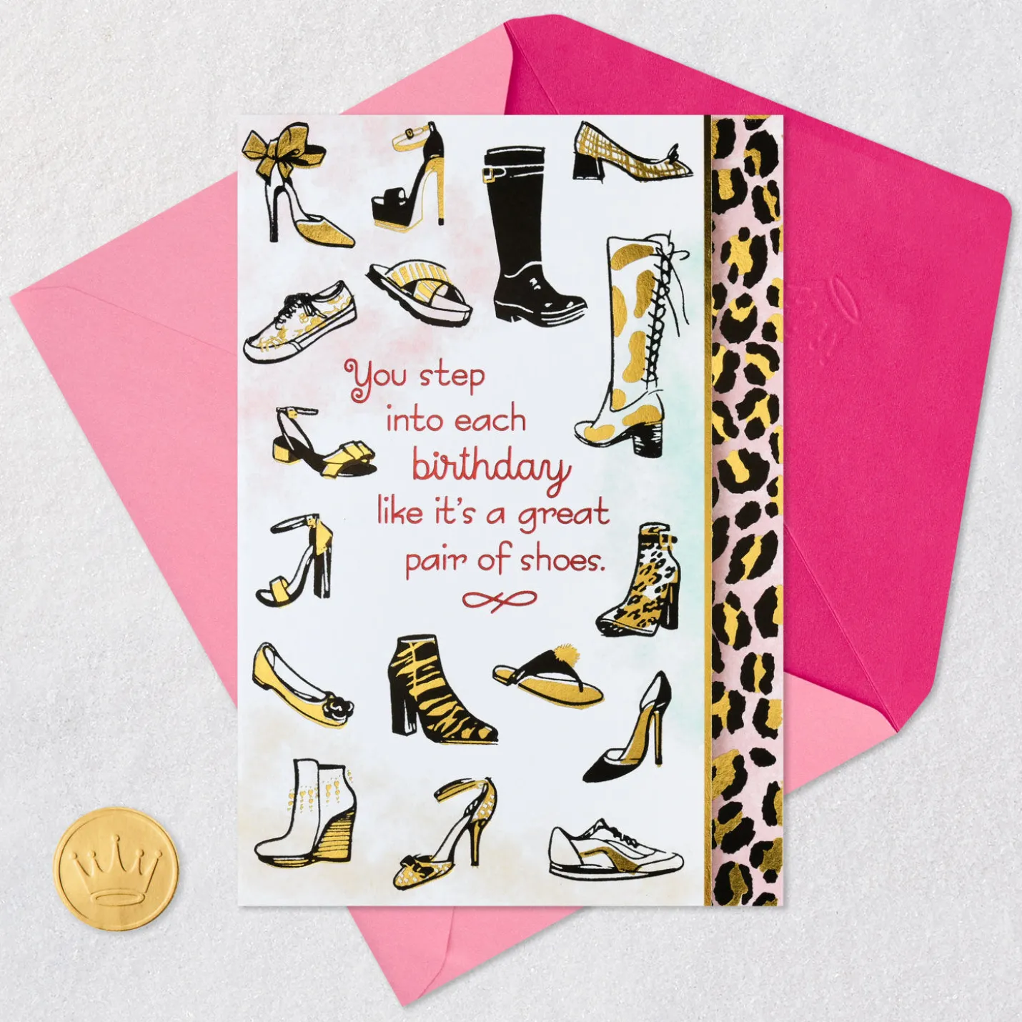 Putting Your Best Foot Forward Birthday Card