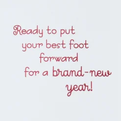 Putting Your Best Foot Forward Birthday Card