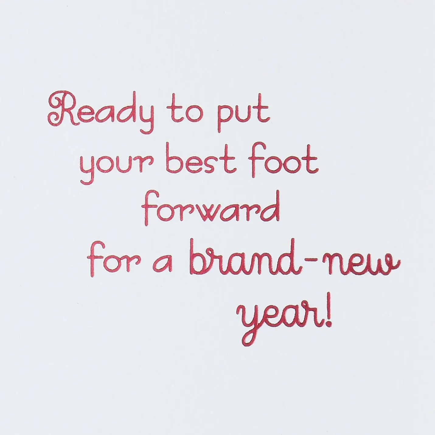 Putting Your Best Foot Forward Birthday Card