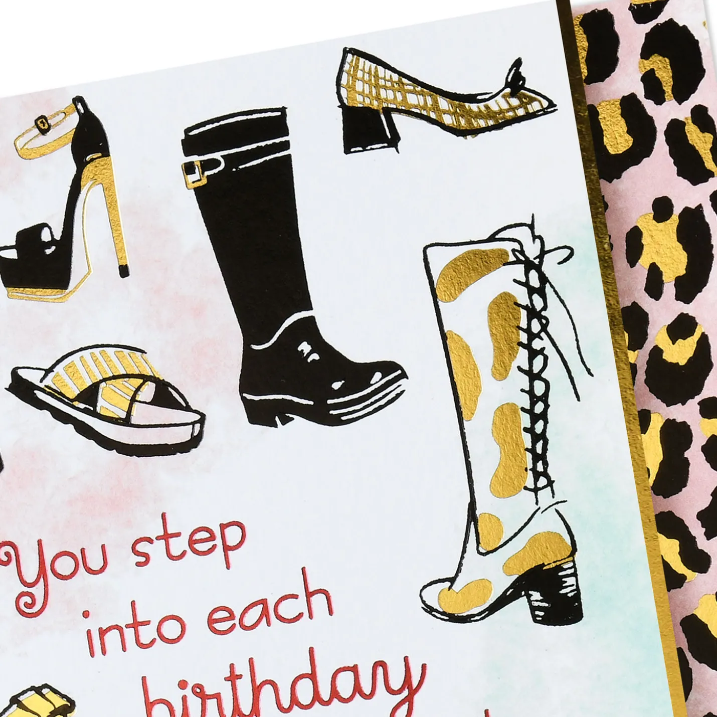 Putting Your Best Foot Forward Birthday Card