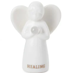 Quartz Angel of Healing Mini Angel Figurine, 2"