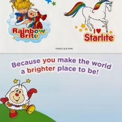 Rainbow Brite Hope It's Magical Birthday Coloring Card for Kids With Stickers