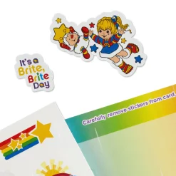 Rainbow Brite Hope It's Magical Birthday Coloring Card for Kids With Stickers