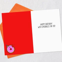 Rainbow Sprinkle Donut Birthday Card