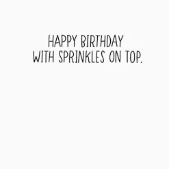 Rainbow Sprinkle Donut Birthday Card