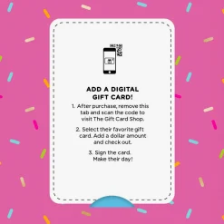 Rainbow Sprinkles Donut Gift Card Greeting Funny Birthday Card