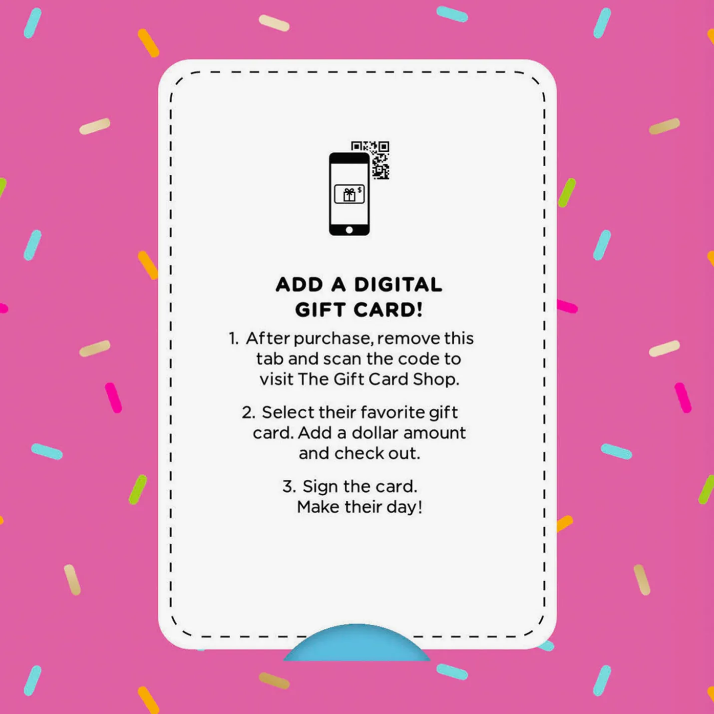 Rainbow Sprinkles Donut Gift Card Greeting Funny Birthday Card