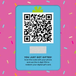 Rainbow Sprinkles Donut Gift Card Greeting Funny Birthday Card