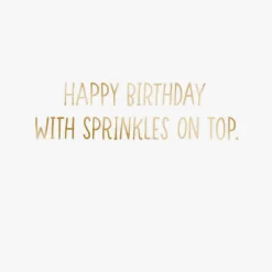 Rainbow Sprinkles Donut Gift Card Greeting Funny Birthday Card