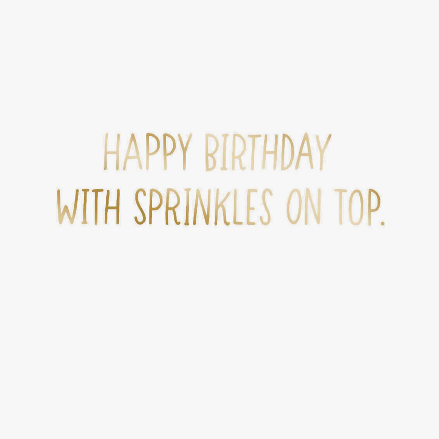 Rainbow Sprinkles Donut Gift Card Greeting Funny Birthday Card