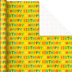 Rainbows, Dinos and Happy Wishes 3-Pack Wrapping Paper Roll Bundle, 75 sq. ft. total