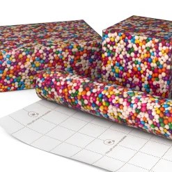 Rainbow Sprinkles Tall Wrapping Paper Roll, 35 sq. ft.