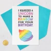 Rainbow Unicorn Poop Funny Birthday Card
