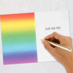 Rainbow Unicorn Poop Funny Birthday Card