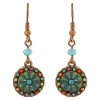 Rain Jewelry Blue Enamel Flower Drop Earrings