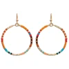 Rain Jewelry Colorful Seed Bead Hoop Earrings