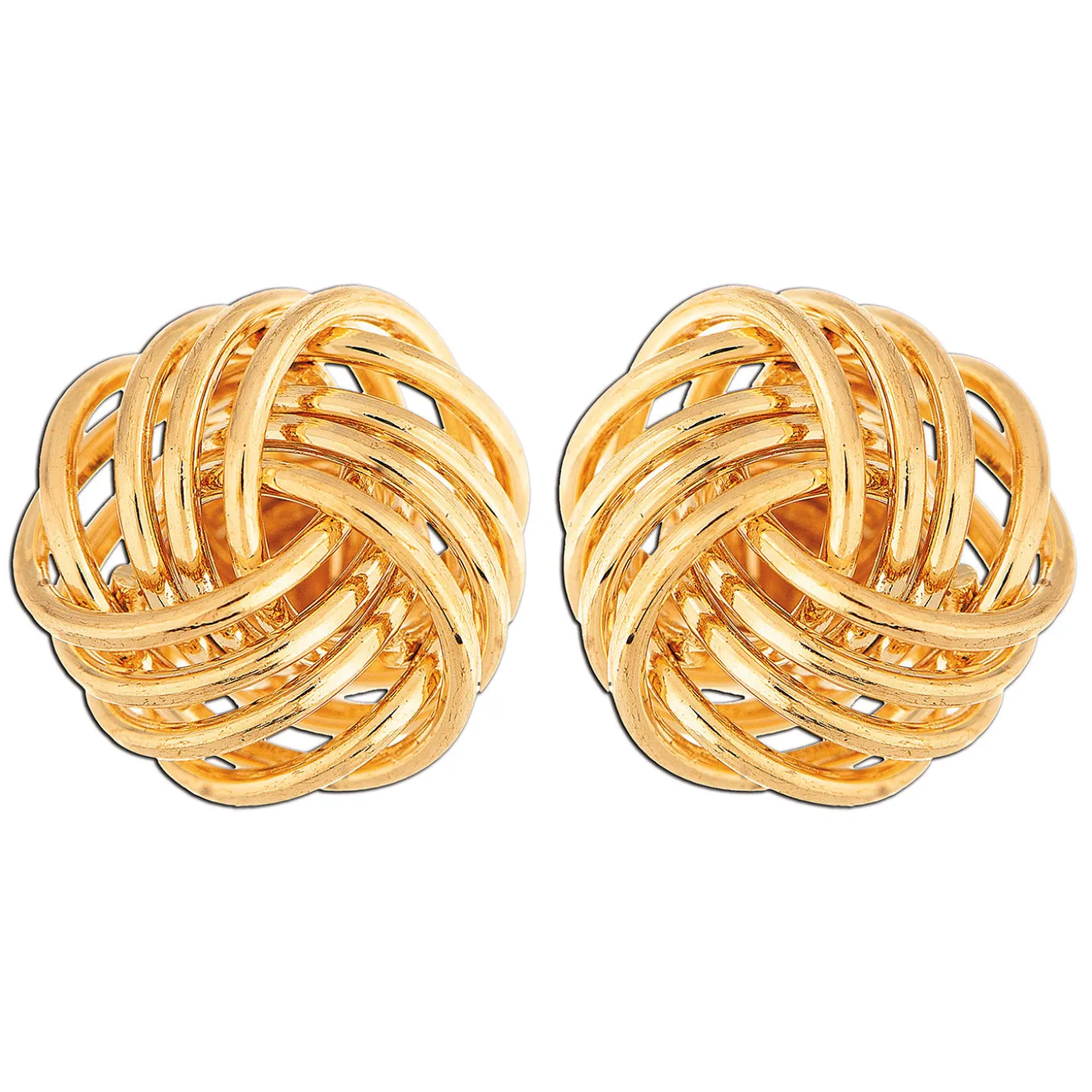 Rain Jewelry Gold Wire Love Knot Stud Earrings