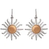 Rain Jewelry Mixed Metal Sun Drop Earrings