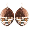 Rain Jewelry Oval Abacus Beaded Copper Earrings
