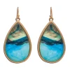 Rain Jewelry Seascape Scene Drop Earrings