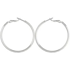 Rain Jewelry Silver Wire Hoop Earrings