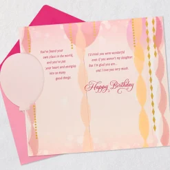 Raising You Was One of My Biggest Joys Birthday Card for Daughter