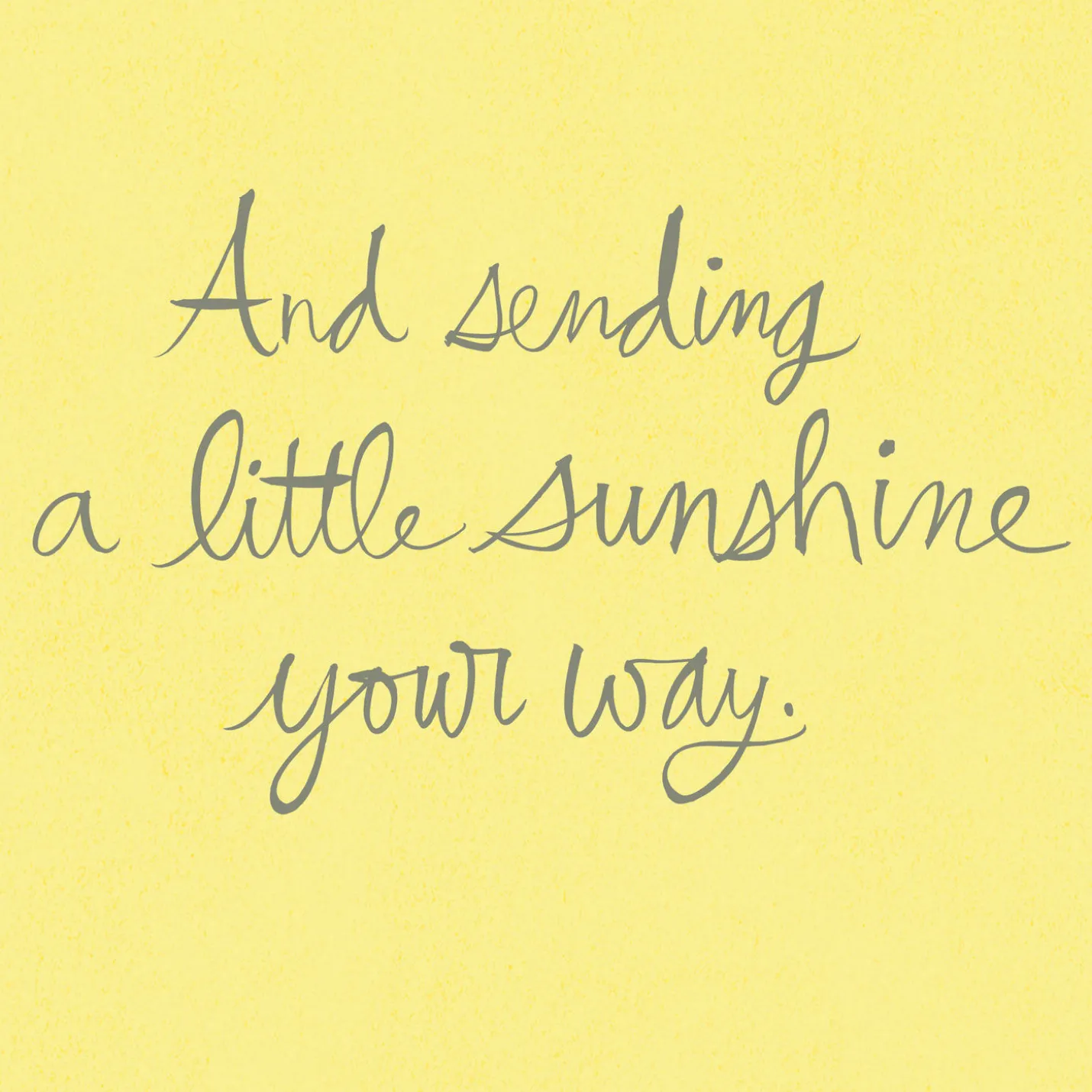 16" Ray of Sunshine Jumbo Encouragement Card
