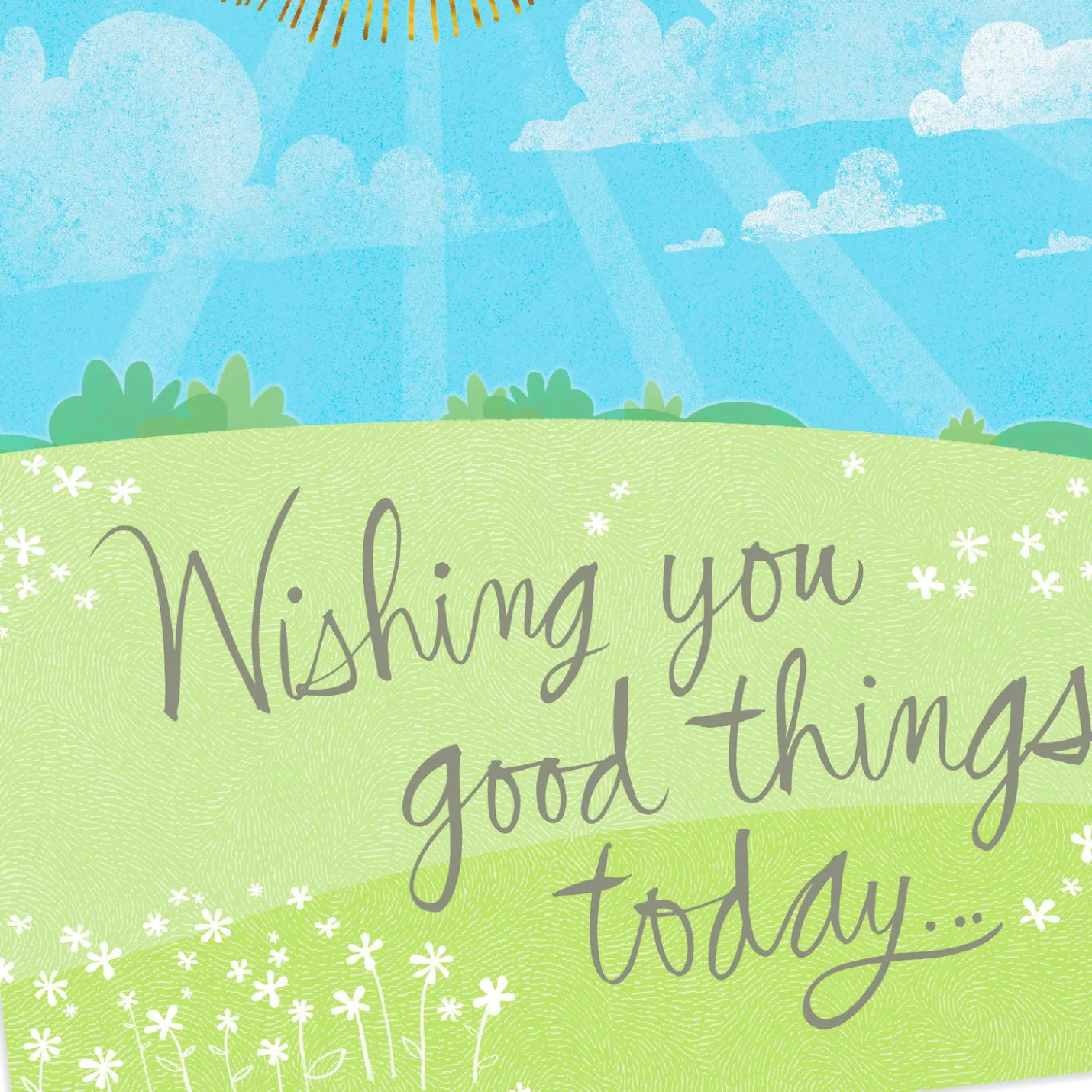 16" Ray of Sunshine Jumbo Encouragement Card