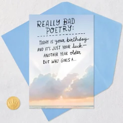 Really Bad Poetry Funny Birthday Card