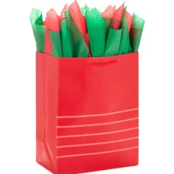 Red and Green 2-Pack Bulk Tissue Paper, 100 sheets