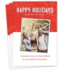 Red, Blue and White Flat Holiday Photo Card