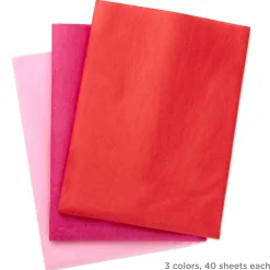 Red/Fuchsia/Pink 3-Pack Bulk Tissue Paper, 120 sheets