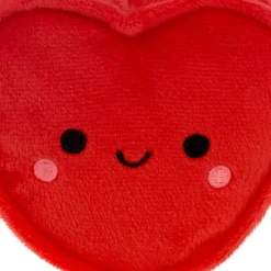 Red Heart With Pocket Plush Gift Card Holder