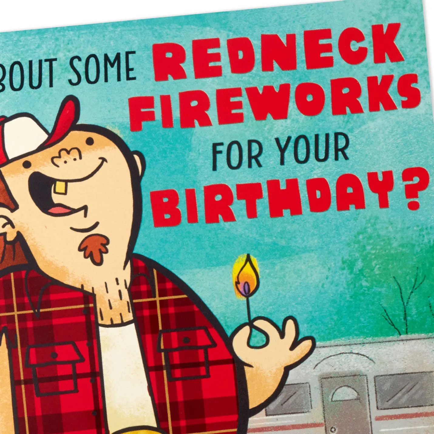 Redneck Fireworks Funny Birthday Card with Sound