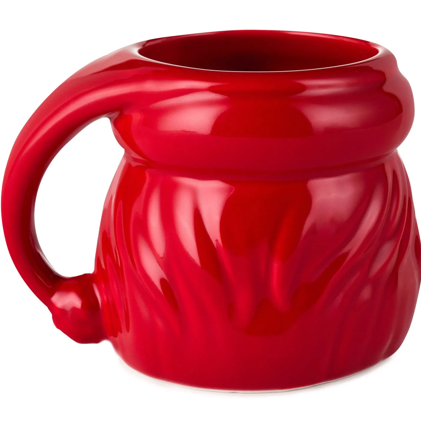 Red Sculpted Santa Mug, 8 oz.