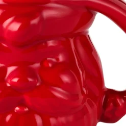 Red Sculpted Santa Mug, 8 oz.