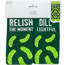 Relish the Moment Pickle Novelty Crew Socks
