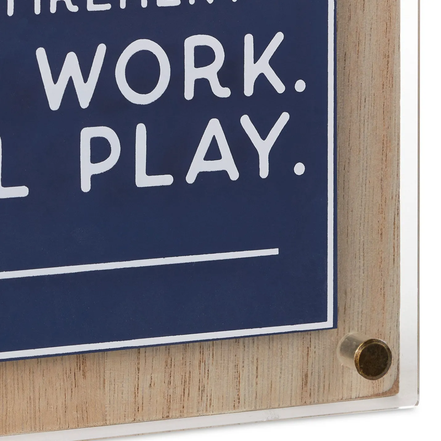 Retirement: No Work All Play Layered Wall Decor, 6.5"
